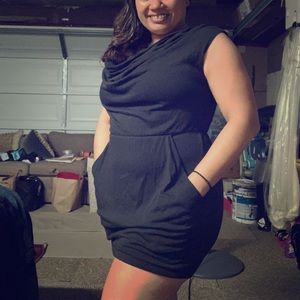 black casual dress